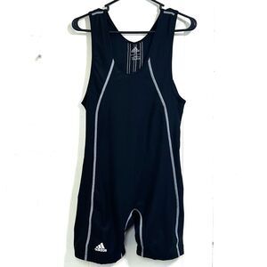 Adidas Side Panel Wrestling Singlet Youth Size Medium Color black/white